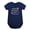 Q364 Navy, variant on Curuila Newborn Girls Romper Short Sleeve Crew Neck Letter Print Bodysuit For Summer Fashionable Jumpsuit Black Size 9-12 Months