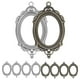 thumbnail image 1 of 10pcs Joyas Bases de aleación Configuración de aleación en blanco Configuración de aleación Béise de colgante con agujero, 1 of 6