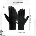 thumbnail image 3 of Winter Gloves for Men Outdoor Riding Touch Screen Texting Windproof Warm Sports Work Gloves for Cold Weather Anti-Slip Pvc Palm Fleece Lining, 1 Pair of Gloves, 3 of 4