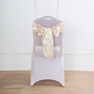 Efavormart 5 Pack | Ivory Satin Chair Sashes | 6"x106" - Walmart.com