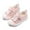 Pink, variant on Gyujnb Boys and Girls Mesh Hook and Loop Casual Sports Sneakers (Unisex),9-12 Months