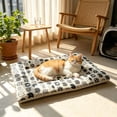 thumbnail image 3 of Thick Warm Pet Sleeping Mat for Dogs Cats, All Season Soft Plush Bed Pad, Comfortable Fluffy Pet Cushion for Crate Kennel Sofa Floor, Machine Washable Anti-Slip Pet Mattress for Indoor, 3 of 6