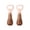 Rose Gold, variant on LHNFT 2 Pack Wooden Bottle Opener Walnut Handle Beer Opener Beverage Bottle Opener Opener with Wooden Handle for Beer Lovers for Home Kitchen Bar Restaurant