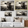 thumbnail image 4 of Designart "Silent Watch Over the Cattle I" Animals Floater Framed Canvas Print, 4 of 7