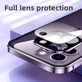 thumbnail image 3 of Metal Magnetic Case Compatible With Iphone 14 Pro Max/14 Pro, Double Sided Hd Tempered Glass Cover With Lens Protector, 3 of 5