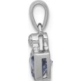 thumbnail image 2 of 14K White Gold .28 Tanzanite And Diamond Pendant Made In India pm5230-tz-001-wa, 2 of 5