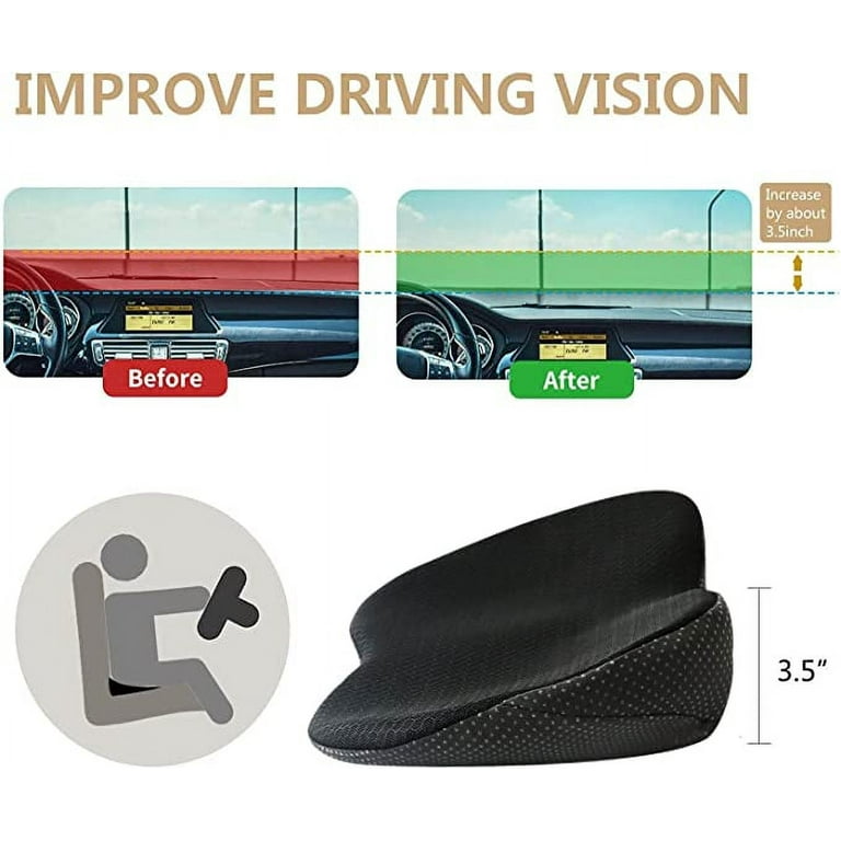 Car Seat Cushion Memory Foam Driver Seat Cushion to Improve Driving View