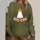 thumbnail image 4 of ICHUANYI Clearance Women's Casual Round-Neck Print Long Sleeve Pullover Blouse T-shirt Tops ICHUANYI "ICHUANYI", 4 of 5