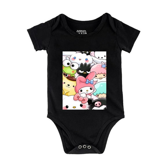 Hello Kitty Unisex Baby Bodysuits Short-Sleeve Cotton Baby Clothes for Girls Boys 0-24 Months 3M/59