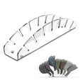 thumbnail image 1 of Organizador de sombreros para 7 gorras de béisbol, soporte para sombreros, fácil acceso, estable, ahorro de espacio, estante para sombreros, soporte Claro BLESIY Organizador de sombreros, 1 of 8