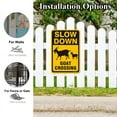 thumbnail image 3 of BTFSigns 15" x 23" Aluminum Goat Crossing Signs, Slow Down Sign For Yard,Funny Traffic Sign Wall Decor Rust-Resistant, Easy to Install, Ideal for Streets, Driveways, Wall Art and Outdoor Decor, 3 of 5