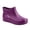 Purple, variant on Xfvqtps Womens Ankle Rain Boots Waterproof PVC Boots for Rainy Garden Outdoor Slip on Round Toe Casual Wet Weather Shoes