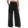 thumbnail image 2 of Fankiway Pantalon Long Décontracté en Tissu Texturé avec Poche pour Femmes Grande Taille Liquidation, 2 of 8