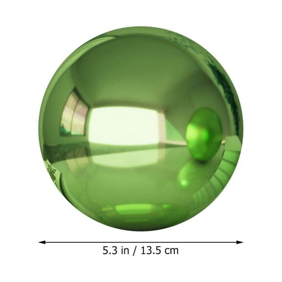 Milisten Green Reflective Stainless Steel Gazing for Outdoor Garden Decor and Yard Decoration