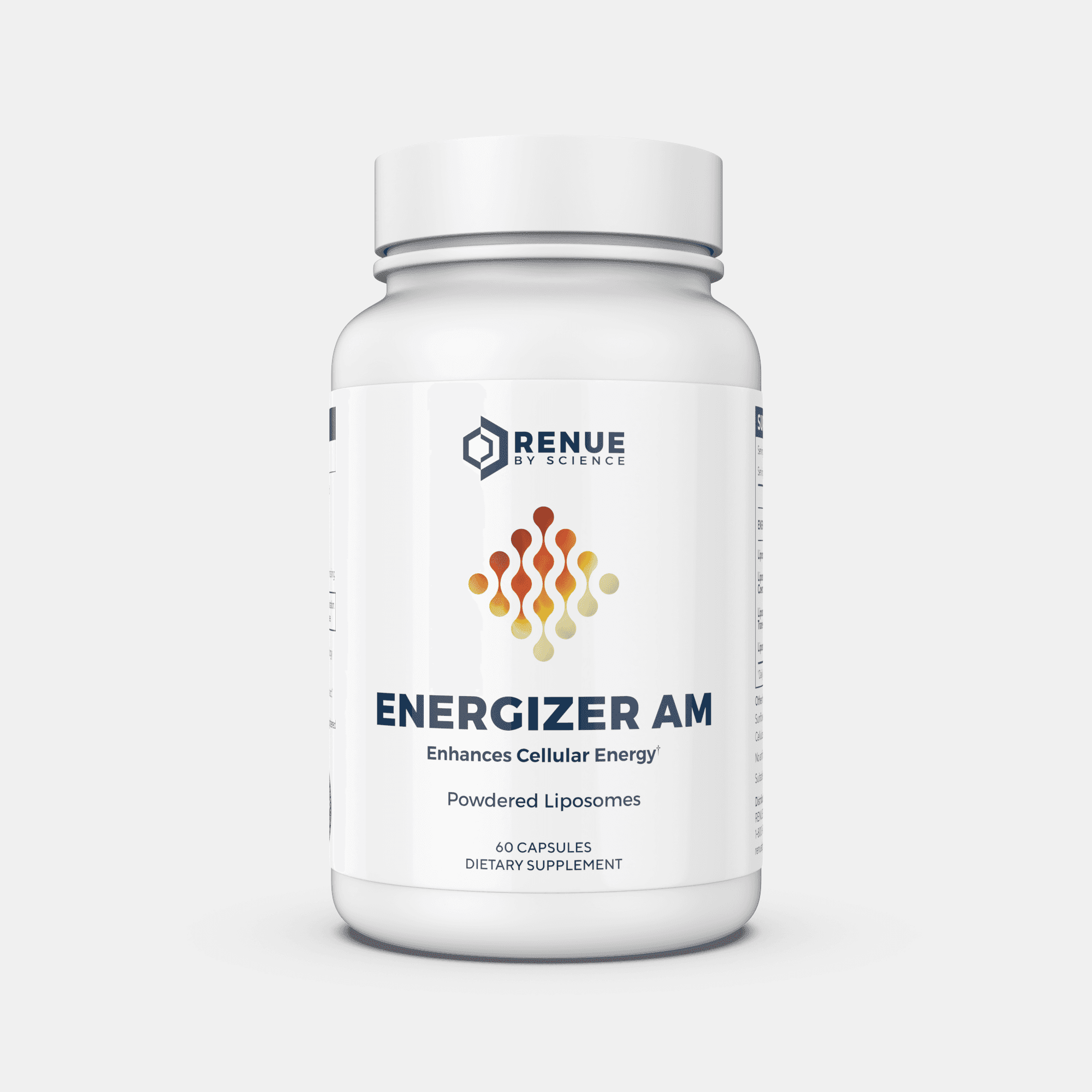 RENUE by SCIENCE Energizer AM | Liposomal Resveratrol Hesperidin & Green Tea Supplement | 60 Capsules with Trans Resveratrol (65mg) Hesperidin (150mg) Green Tea Extract (35mg) - Non-GMO | Made in USA