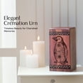 thumbnail image 2 of Penguin Wood Memorial Urn, Cremation Urns for Human Ash, Burial & Funeral Urn for Family, Small Keepsakes Wood Urns for Men and Women - 10inch, Large Size - Single 1Pcs, 2 of 7