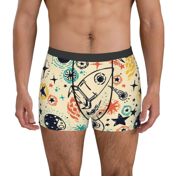 Fotbe Rockets Calzoncillos Tipo Boxer con Bolsa de Soporte Total para Hombre, X-Temp Fresco, Transpirable y de Secado Rápido-Large