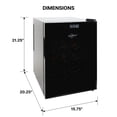 thumbnail image 6 of Koolatron 20 Bottle Wine Cooler, Black Thermoelectric Wine Fridge, 1.7 cu. ft. (48L), Freestanding Wine Cellar, Sparkling Wine Storage for Home Bar, Apartment, Condo, 6 of 10