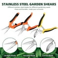 thumbnail image 2 of 3 Pack Garden Pruning Shears, Stainless Steel Shears, Gardening Shears, Scissors, Garden Clippers, Pruning Snips, Pruning Shears for Gardening Tools(Orange), 2 of 8