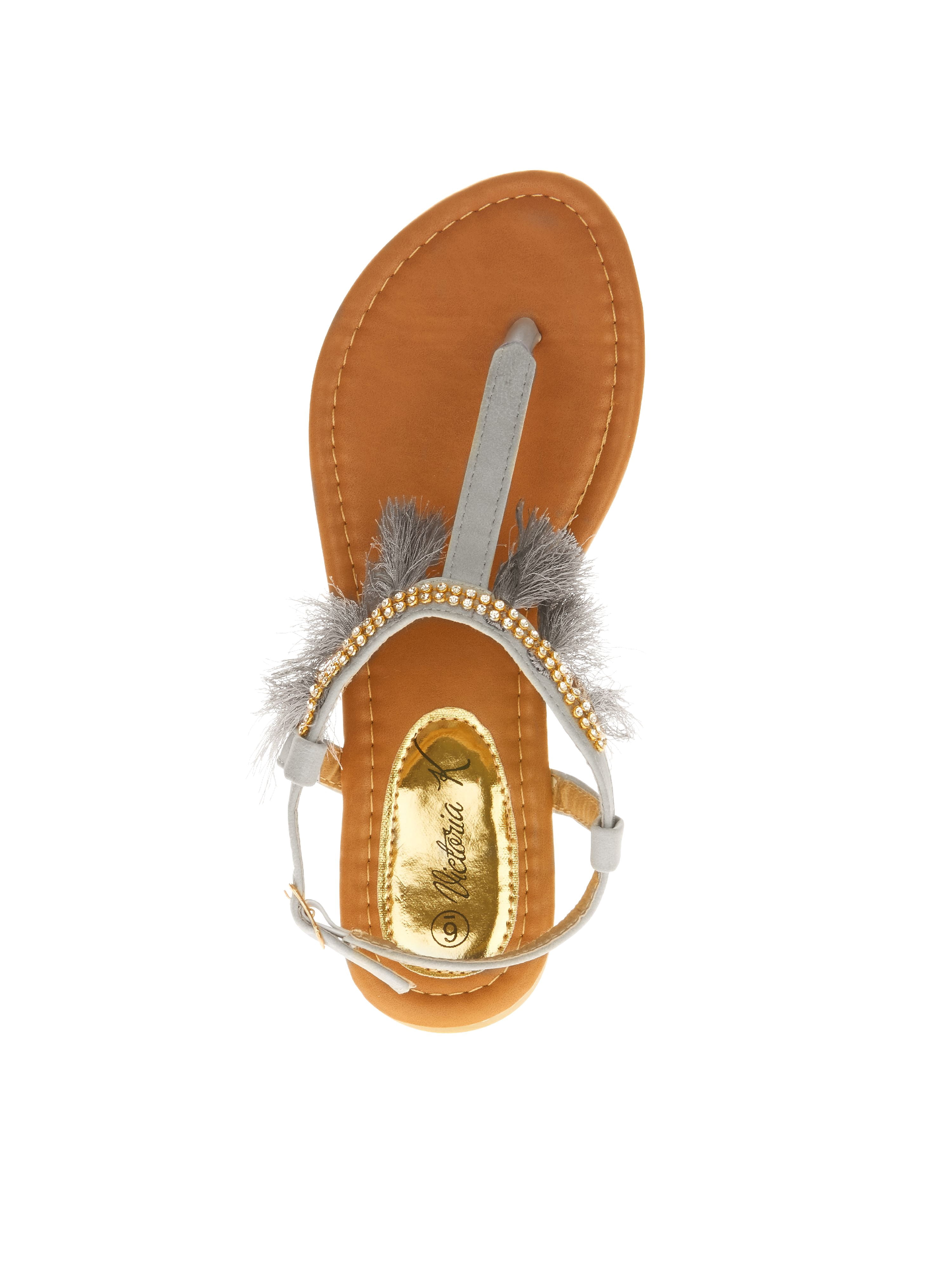 Victoria K Women's Fringe Design sandals
