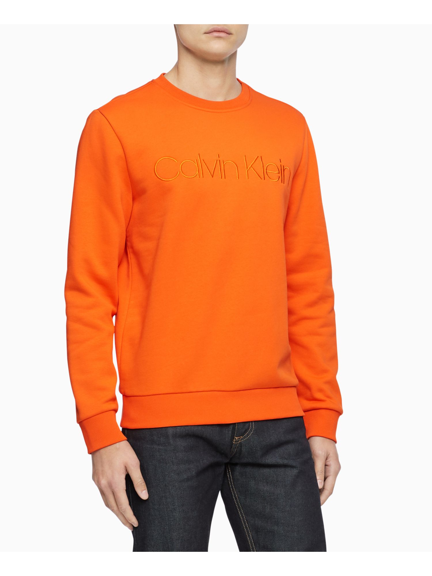 Calvin klein sweater orange Clearance