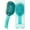 Turquoise, variant on MOYOKO Detangling Brush - Vented for Fine, Wavy, Straight, Curly or Thick Hair, No-Pull Design (Pink Chrome)