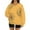 Yellow, variant on Women's Fashion Retro Floral Print Long-Sleeve V-Neck Sweatshirt with Dyed Effect Pattern, Unique Artistic Top for Women's Fashion Statement,Beige,L
