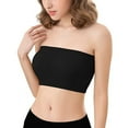 thumbnail image 5 of Women Strapless Bandeau Bra Seamless Bralettes Stretchy Chest Wrap Bandeau Crop Tube Top Removable Padding Bra, 5 of 10