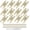 Gold, variant on 6 Pack H-Shape Cabinet Hinges, Hammercraft Flush Door Hinge for Kitchen Cupboard Wardrobe (Black)