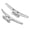 10 inches, variant on Multipurpose Aluminum Construction Marine Cleat For Boating Safety 4in/6in/8in/10in Rope Cleat for Mooring Pier Canoe