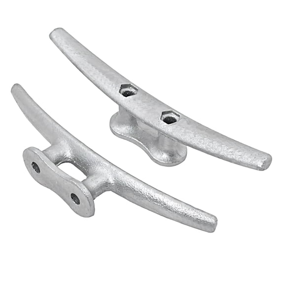 4/6/8/10inch High Strength Aluminum Alloy Marine Dock Cleat For Boats Kayaks Tie Down Marine Grade Rope Cleat 2pcs