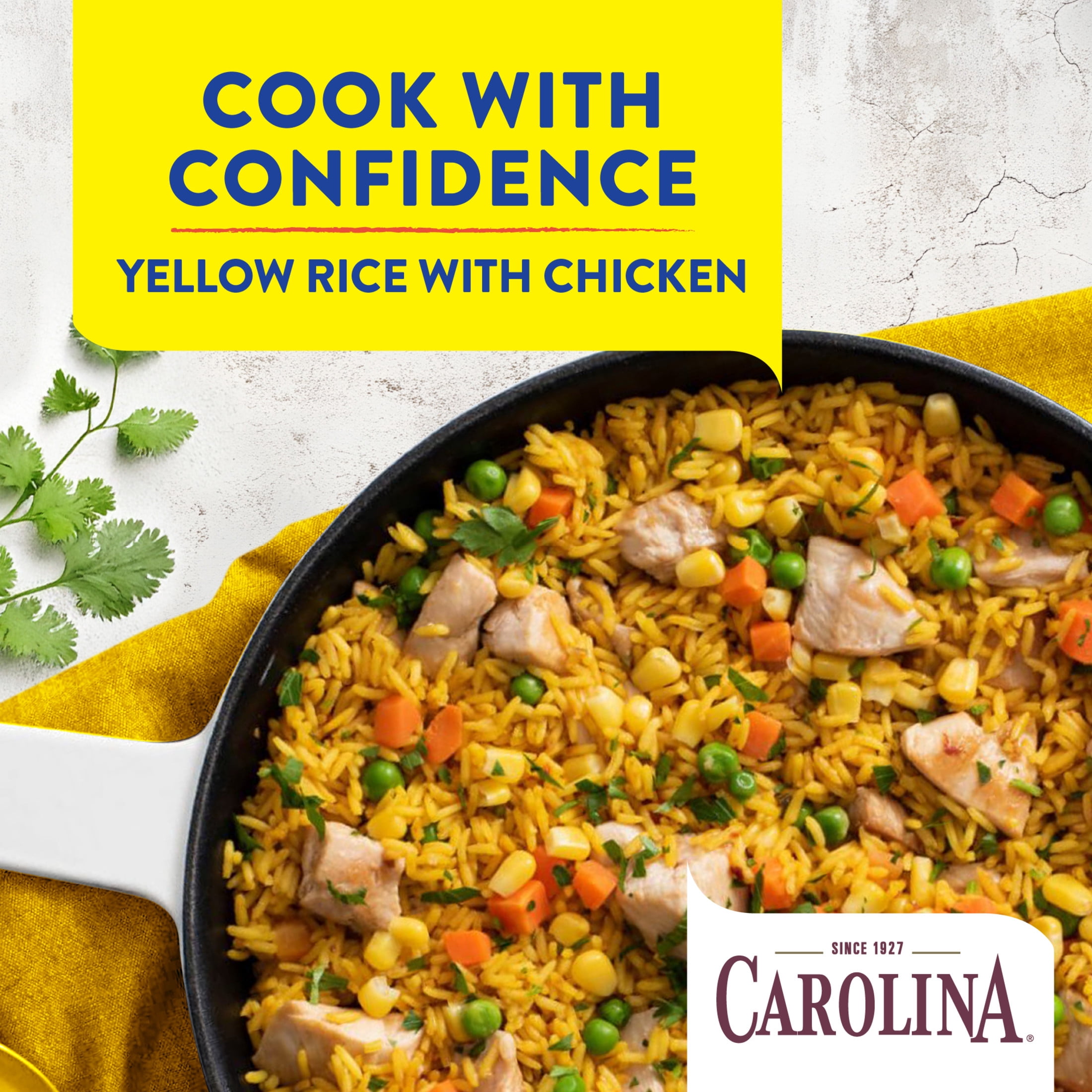 (3 pack) Carolina Seasoned Saffron Yellow Rice, Seasoned Long-Grain Rice with Spices, Gluten Free, 5 oz Bag