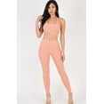 thumbnail image 6 of Ribbed Halter Neck Crop Top and Leggings Set with Back Tie, 6 of 9
