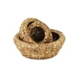 thumbnail image 2 of Contemporary Home Living Set of 3 Brown Tapered Round Storage Baskets 14.5", 2 of 5