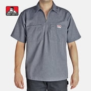 Ben Davis Short Sleeve Solid Half-Zip Shirt