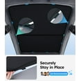 thumbnail image 3 of Tesla Model S Sunshade Roof [Never Sag, Nano Ice-Crystal Coatings] 3-Gen Heat Insulation Glass Roof Sun Shade, Accessories for Tesla Model S 2020~2025, Tesla Interior Black, 3 of 7