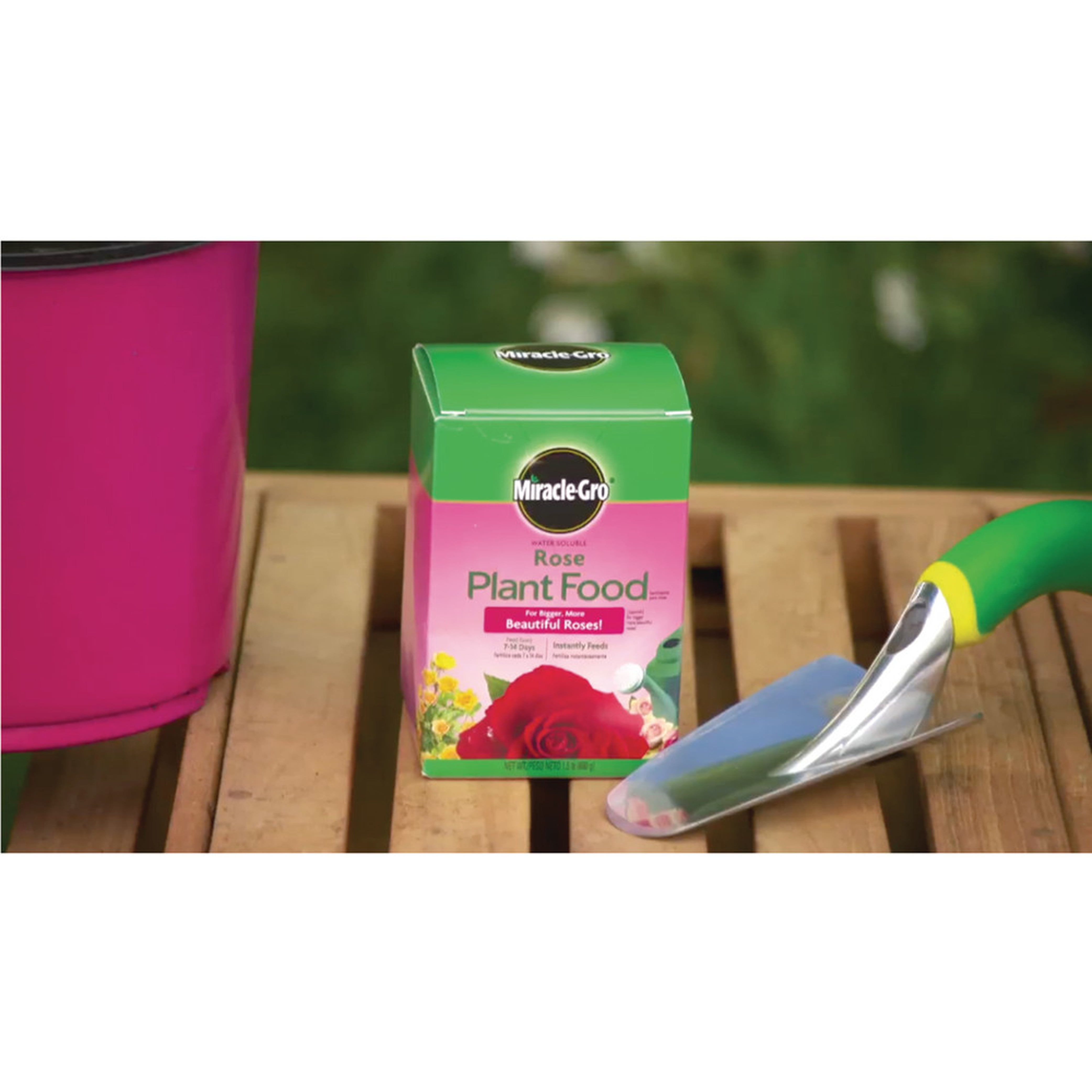 Miracle-Gro Water Soluble Rose Plant Food, 1.5 lbs., 2-Pack, Feeds Instantly