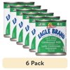 (6 pack) Eagle Brand Fat Free Sweetened Condensed Milk, 100% US Milk, Gluten Free, 14 oz Can