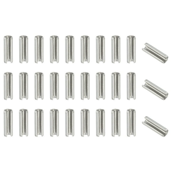 Uxcell Slotted Spring Pin 304 Stainless Steel Split Roll Pins Spring Dowel for Home Improvement Automotive Machine Repair 1/8" x 3/8" (3.2mm x 10mm) 50