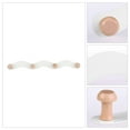 thumbnail image 3 of Unique Bargains Coat Rack Wall Mount Coat Hook Hat Rack with 4 Hooks for Bedroom White, 3 of 7