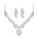 thumbnail image 1 of RO Accesorios de fotografía de boda, conjunto de novia de diamantes de imitación de perlas a la moda y atmosférica, collar, pendientes, conjunto de dos piezas, 1 pieza, 1 of 4
