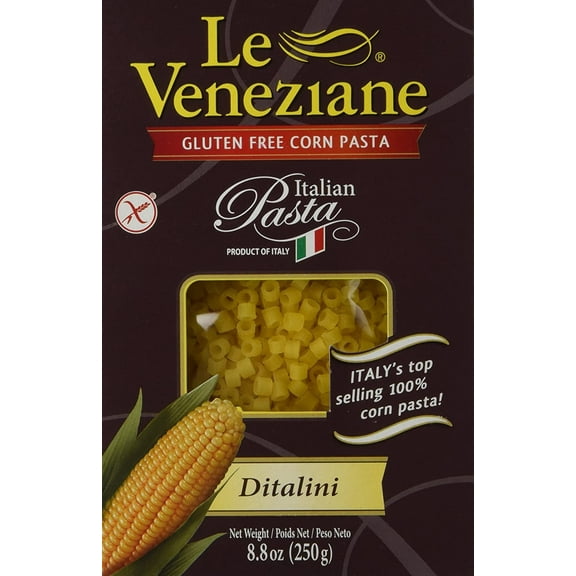 Le Veneziane Gluten Free Corn Pasta Ditalini -- 8.8 oz Pack of 2