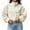 Khaki, variant on Women's Polka Dot Quilted Jacket with Pockets, Long Sleeve Stand Collar Zip Up Bomber Jacket, Sizes S-2XL