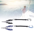 thumbnail image 1 of Extracteur d'Hameçons, 2 Pcs Pinces de Pêche Ergonomiques Résistantes à l'Érosion avec Cordon pour Tailler, 1 of 7