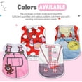 thumbnail image 4 of 4 Pack Mesh Dog Shirts for Small Dogs: Stretchy Dog Clothes with Cute Patterns, Size XXS-XL Fit for 2-16lb Dogs, Quick Dry & Lightweight Pet T-Shirts, Girl & Boy Puppy Clothes for Spring Summer, XL, 4 of 7