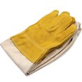 thumbnail image 2 of Guantes de Apicultura de Piel de Cabra Duraderos Sincero Protección de Brazo Largo Amarillo, 2 of 9