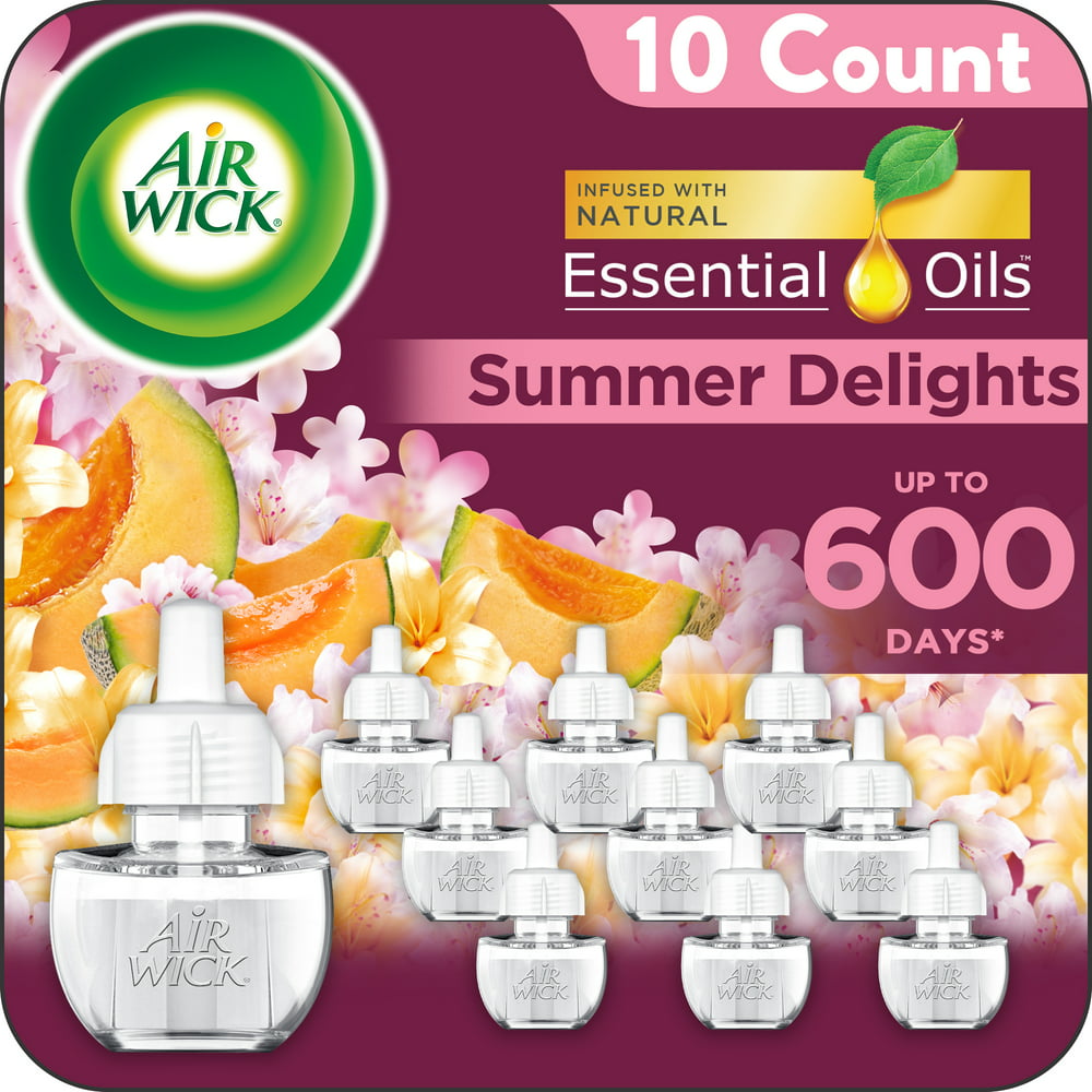 Air Wick Plug In Refill 10ct Summer Delights Scented Oil Air