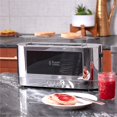 Russell Hobbs 2Slice Glass Accent Long Toaster, Black & Silver