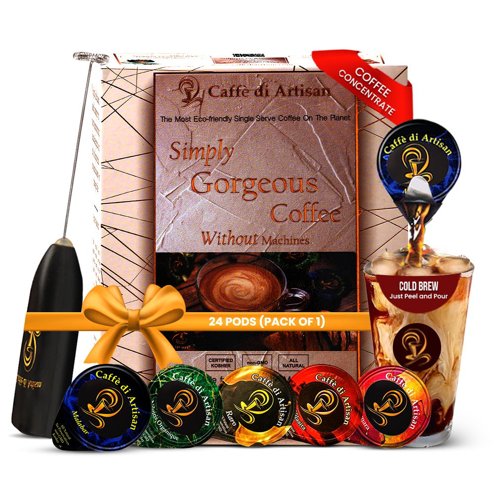 Caffè di Artisan Single Serve Organic Strong Liquid Coffee Concentrate