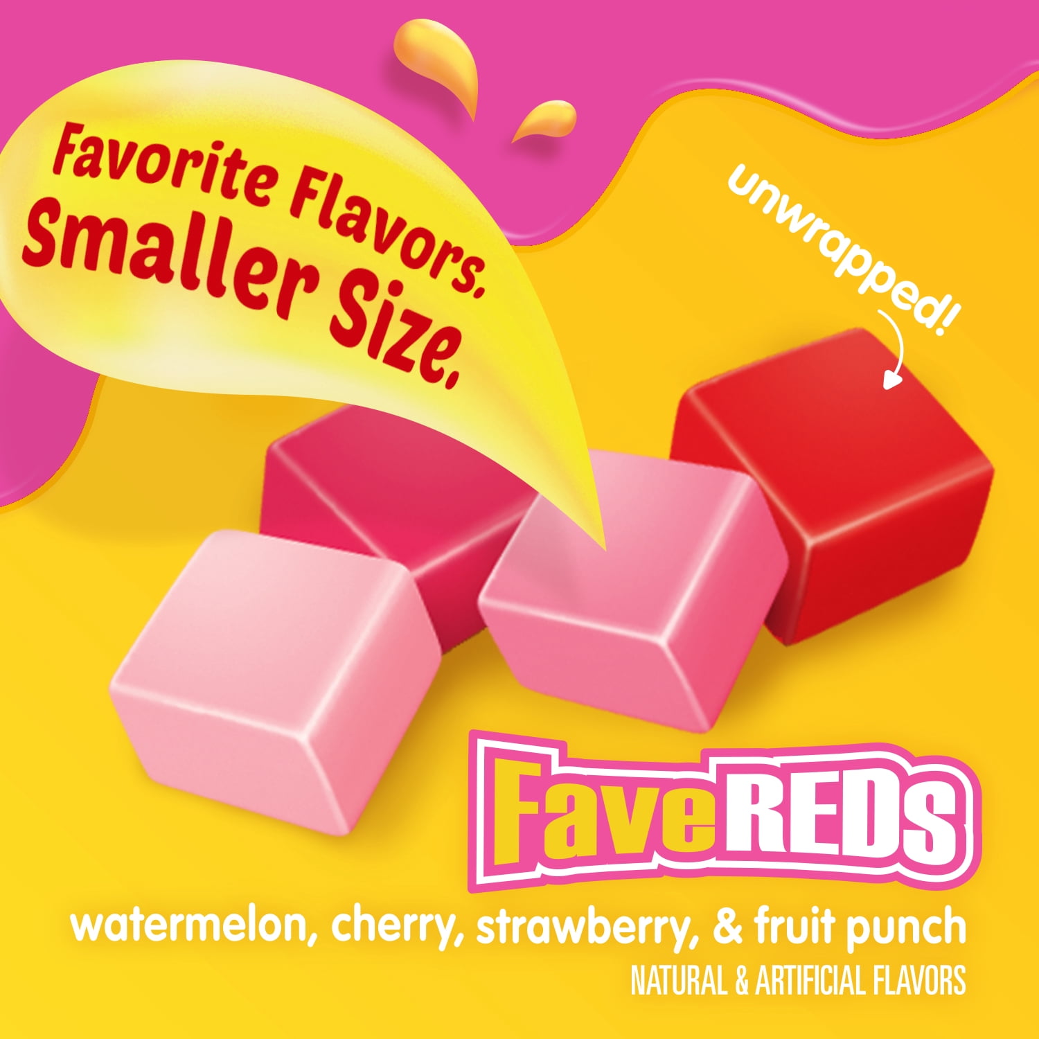 Starburst Favereds Fruit Chewy Candy Grab N Go - 8 oz Bag pack of 6